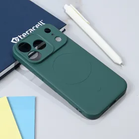 Futrola - maska Teracell Giulietta Magsafe za iPhone 17 Pro 6.3 tamno zelena.