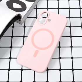Futrola - maska Magsafe Pure color za iPhone 17 6.3 roze.