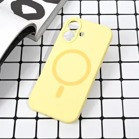 Futrola - maska Magsafe Pure color za iPhone 17 6.3 zuta.