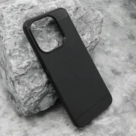 Silikonska futrola - maska BRUSHED za Huawei Honor X6c crna (MS).