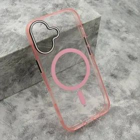 Futrola - maska COLOR RING MagSafe za iPhone 17 (6.3) roze (MS).