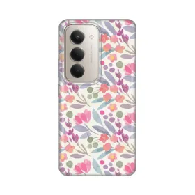 Silikonska futrola - maska print za Xiaomi Redmi 15 4G Watercolor Flowers.