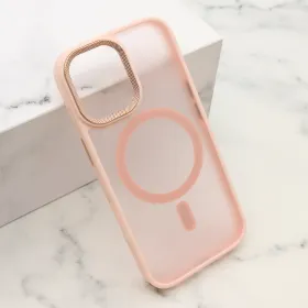 Futrola - maska SILKY MagSafe II za iPhone 17 (6.3) roze (MS).