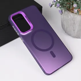 Futrola - maska Magsafe Clear za Samsung A566 Galaxy A56 5G ljubicasta.