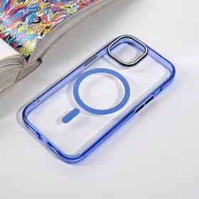 Futrola - maska Magsafe Color Pop za iPhone 13/14 6.1 plava.