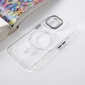 Futrola - maska Magsafe Color Pop za iPhone 15 6.1 bela.