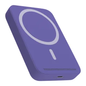 Power Bank prenosiva baterija MagSafe 15W 5000 mAh ljubicasti (MS).