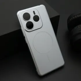 Futrola - maska PURE mat MagSafe za Xiaomi Redmi Note 14 4G (Global) srebrna (MS).