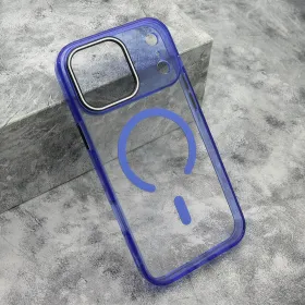 Futrola - maska COLOR RING MagSafe za iPhone 17 Pro Max (6.9) plava (MS).