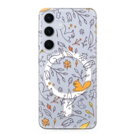 Futrola - maska silikonska print MagSafe za Samsung S921 Galaxy S24 5G autumn (MS).