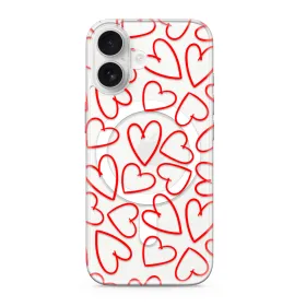 Futrola - maska silikonska print MagSafe za iPhone 17 (6.3) my love (MS).