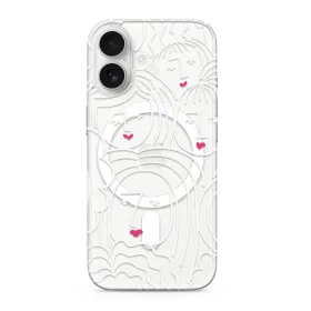 Futrola - maska silikonska print MagSafe za iPhone 17 (6.3) faces (MS).