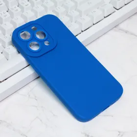 Futrola - maska Silikon Pro Camera za iPhone 14 Pro 6.1 tamno plava.