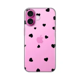 Silikonska futrola - maska print Skin za iPhone 16 6.1 Hearts.