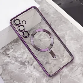 Futrola - maska Magsafe Lux za Samsung S721B Galaxy S24 FE ljubicasta.