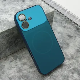 Futrola - maska COLOR METAL MagSafe II za iPhone 17 (6.3) plava (MS).