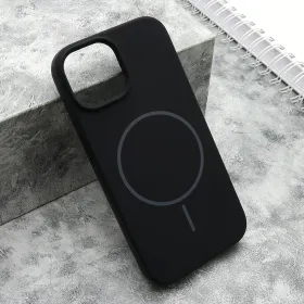 Futrola - maska FLEX MagSafe za iPhone 15 (6.1) crna (MS).