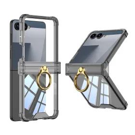 Futrola - maska RING LINES za Samsung F751B Galaxy Z Flip 7 5G crna (GKK case) (MS).