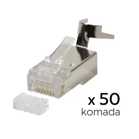 Konektor RJ45 metal CAT 7 50 kom.
