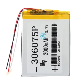 Baterija standard za Tablet 3.7V-3000mAh 306075.
