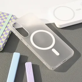 Futrola - maska Magsafe mat PC za Samsung S931 Galaxy S25 bela.