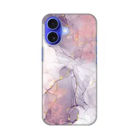 Silikonska futrola - maska print za iPhone 16 6.1 Pink Marble.