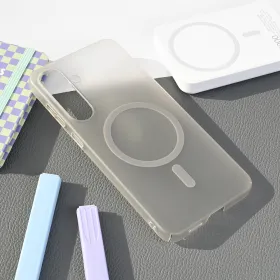 Futrola - maska Magsafe mat PC za Samsung S936 Galaxy S25 Plus siva.