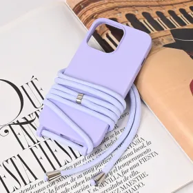 Futrola - maska Crossbody za iPhone 13 Pro 6.1 ljubicasta.