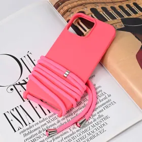 Futrola - maska Crossbody za iPhone 16 Pro Max 6.9 pink.