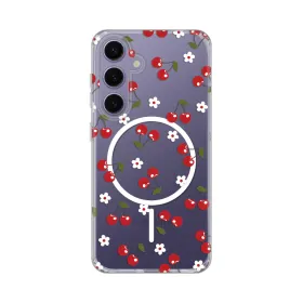 Futrola - maska print Magsafe za Samsung S921B Galaxy S24 Cute Cherries.