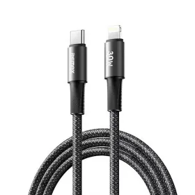 USB Data kabl Remax Velocity CB25 Fast charging 30W Type C na iPhone lightning 1.2M crni.