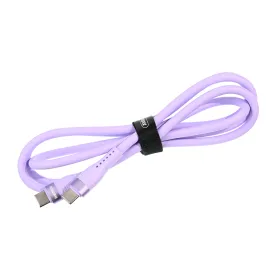 USB Data kabl Remax Bintrai RC-C139 Fast charging 60W Type C na Type C 1.2M ljubicasti.