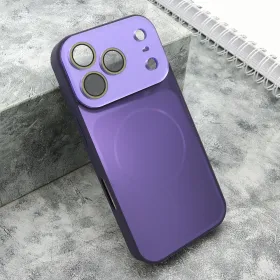 Futrola - maska COLOR METAL MagSafe II za iPhone 17 Pro (6.3) ljubicasta (MS).