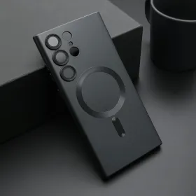 Futrola - maska ELEGANT MAGSAFE za Samsung Galaxy S23 Ultra 5G crna (MS).