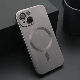 Futrola - maska ELEGANT MAGSAFE za iPhone 15 (6.1) siva (MS).
