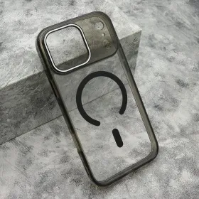 Futrola - maska COLOR RING MagSafe za iPhone 17 Pro Max (6.9) crna (MS).