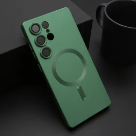 Futrola - maska ELEGANT MAGSAFE za Samsung S938 Galaxy S25 Ultra 5G zelena (MS).
