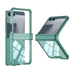 Futrola - maska Transparent COLOR LINE za Samsung F751B Galaxy Z Flip 7 5G zelena (GKK case) (MS).