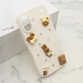 Futrola - maska TOY za iPhone 16 (6.1) bela (MS).