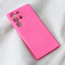Futrola - maska Teracell Soft Velvet za Samsung Galaxy S23 Ultra pink.