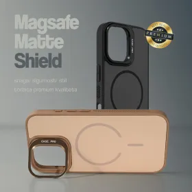 Futrola - maska Magsafe mat Shield za iPhone 16 Pro Max 6.9 braon.