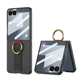 Futrola - maska STRAP RING CASE za Samsung F751B Galaxy Z Flip 7 5G karbon (GKK case) (MS).