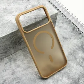 Futrola - maska SILKY MagSafe mat za iPhone 17 Pro Max (6.9) zlatna (MS).