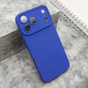 Silikonska futrola - maska Pro Camera za iPhone 17 Pro Max (6.9) tamno plava (MS).