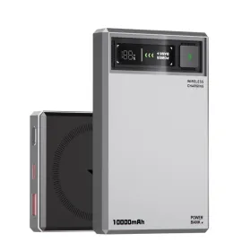 Power Bank prenosiva baterija Moxom MX-PB178 Meteorite Magsafe QC22.5W+15W magnetic fast 10000mAh sivi (MS).