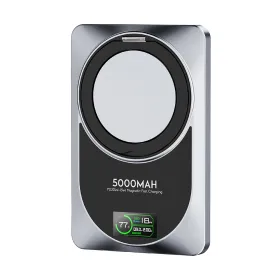 Power Bank prenosiva baterija Moxom MX-PB182 360 Rotate Magsafe PD20W+15W magnetic fast 5000mAh crni (MS).