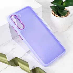 Futrola - maska Shining Camera za Samsung G990 Galaxy S21 FE ljubicasta.