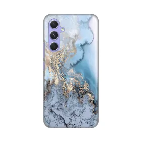 Silikonska futrola - maska print za Samsung A546B Galaxy A54 5G Blue Gold Marble.