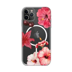 Futrola - maska print Magsafe za iPhone 11 Pro Max 6.5 Hibiscus.
