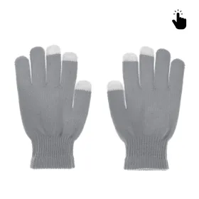 Rukavice za touchscreen RY M (22cm) sive.